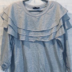 Roman's Plus Size Ruffle Sweatshirt